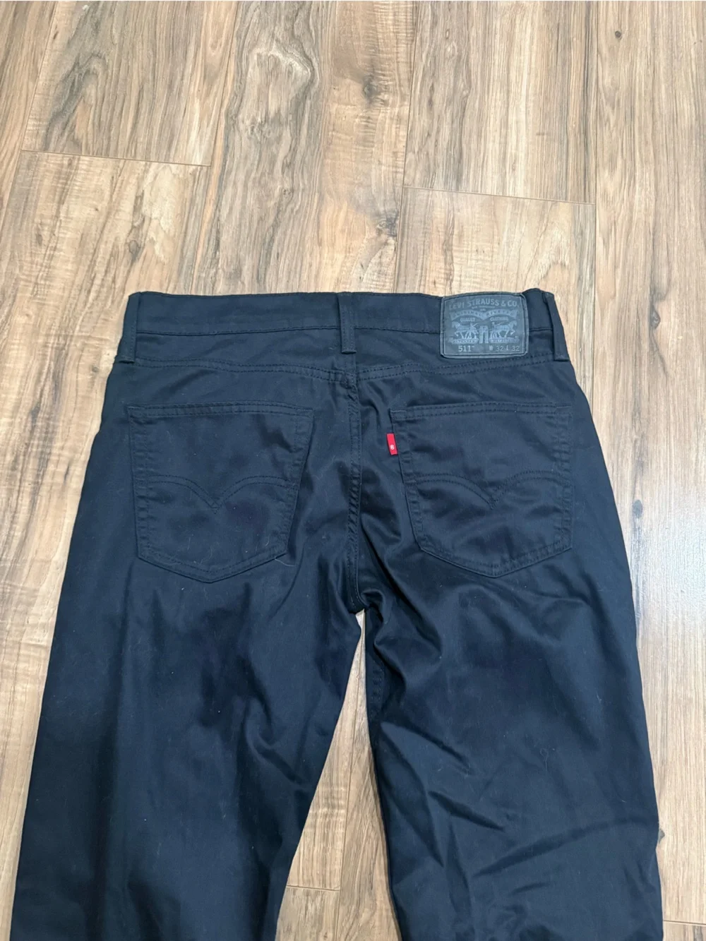 Men's Black Levi’s Straight-Leg Jeans